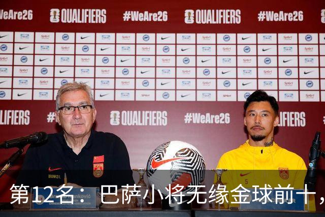第12名：巴萨小将无缘金球前十，世界杯冠军后卫排名揭晓